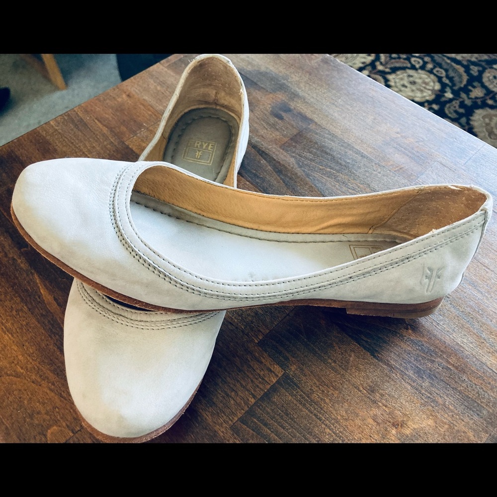 Well loved Light blue Frye ballet flats